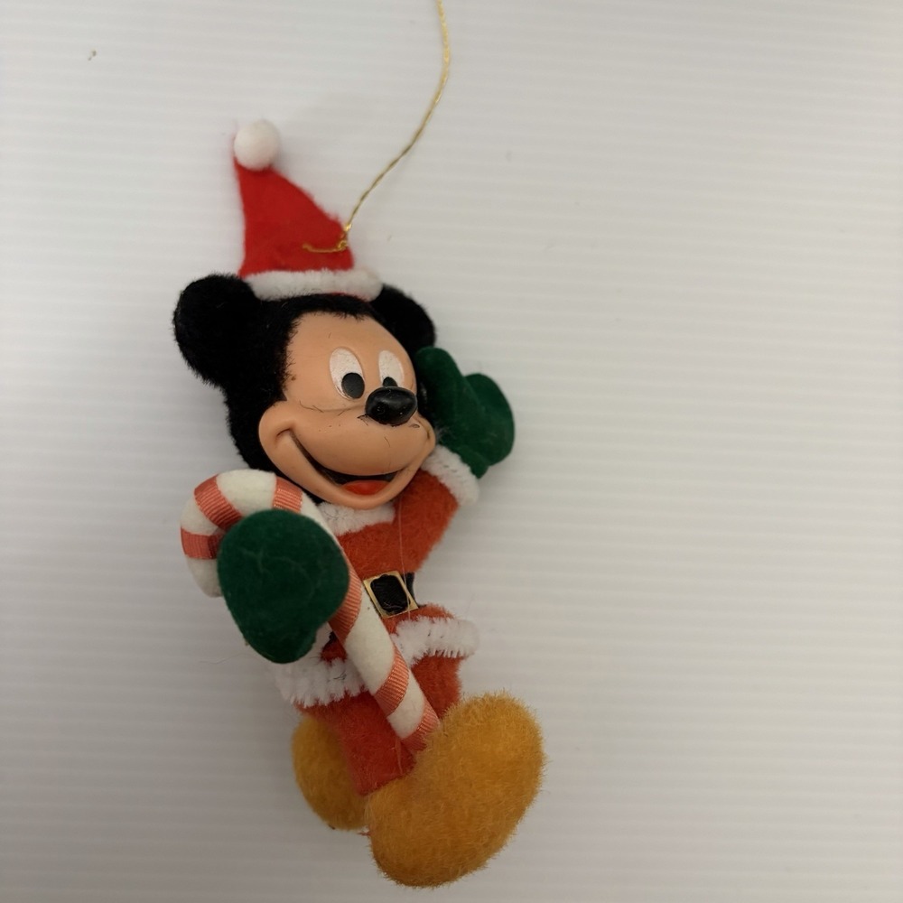Vintage Flocked Mickey Mouse